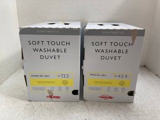 JOHN LEWIS & PARTNERS SOFT TOUCH 4.5+9 TOG WASHABLE DUVET TO ALSO INCLUDE JOHN LEWIS & PARTNERS 13.5 TOG DOUBLE WASHABLE DUVET: LOCATION - AR14