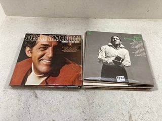 25 VARIOUS POP RECORDS, 1950S-70S TO INCLUDE TONY BENNETT AND DEAN MARTIN: LOCATION - AR19