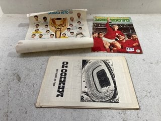 MEXICO 70 SOCCER STARS FOLDER AND A MEXICO 70 POSTER: LOCATION - AR19