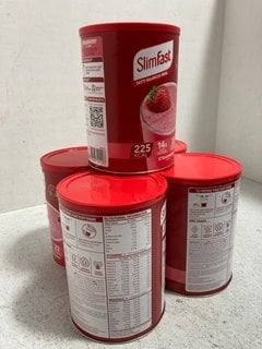 5 X SLIM FAST STRAWBERRY FOOD SUPPLEMENT - BBE 11/2024: LOCATION - AR20