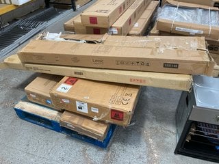 PALLET OF ASSORTED FLATPACK FURNITURE TO INCLUDE LASSIC COSMO 2 DOOR LED TV UNIT: LOCATION - B2 (KERBSIDE PALLET DELIVERY)