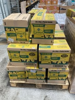 PALLET OF WALKERS QUAVERS CHEESE FLAVOURED POTATO SNACK - BBE 02/11/24: LOCATION - B5