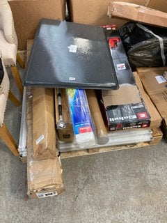 PALLET OF ASSORTED ITEMS TO INCLUDE EINHELL PICOBELLA EXPERT 18V CORDLESS SURFACE BRUSH: LOCATION - B5