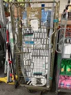 QTY OF HOUSEHOLD ITEMS TO INCLUDE PIFCO 110 X 34CM IRONING BOARD ( CAGE NOT INCLUDED ): LOCATION - B9 (KERBSIDE PALLET DELIVERY)