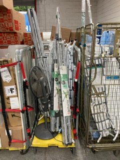 QTY OF ASSORTED ITEMS TO INCLUDE BRABANTIA LIFT-O-MATIC 60M ROTARY DRYER ( CAGE NOT INCLUDED ): LOCATION - B9 (KERBSIDE PALLET DELIVERY)