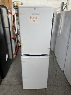 COOKOLOGY 142L WHITE FREESTANDING FRIDGE FREEZER - MODEL CFF1425050WH - RRP £290: LOCATION - B9