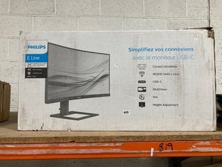 PHILIPS ULTRA WIDE LCD 34" MONITOR: LOCATION - BR20