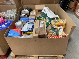 PALLET OF ASSORTED ITEMS TO INCLUDE CHEESE & ONION FRENCH FRIES CRISPS - BBE 12/10/24: LOCATION - A6 (KERBSIDE PALLET DELIVERY)