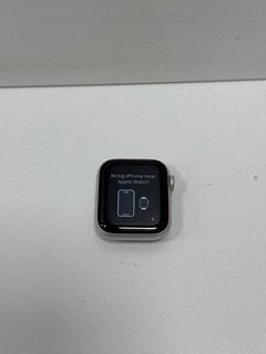 APPLE WATCH SERIES 5 40MM SMARTWATCH IN ALUMINIUM CASE: MODEL NO A2092 (WATCH FACE & CHARGER CABLE) [JPTM126396]