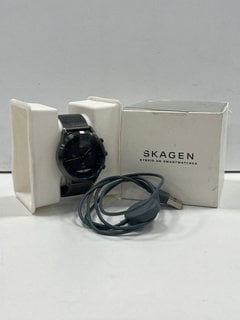 SKAGEN JORN 42MM SMARTWATCH IN CHARCOAL: MODEL NO DW8S1 (BOXED WITH CHARGING CABLE) [JPTM125924]