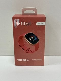 FITBIT VERSA 4 BY GOOGLE 24MM SMARTWATCH IN COPPER ROSE ALUMINIUM CASE & PINK SAND INFINITY BAND: MODEL NO FB 523 (WITH BOX & ALL ACCESSORIES) [JPTM126379]