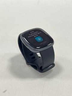 FITBIT VERSA 4 HEALTH & FITNESS TRACKER IN GRAPHITE/BLACK: MODEL NO FB523 (WITH CHARGING CABLE & EXTRA STRAP) [JPTM125942]