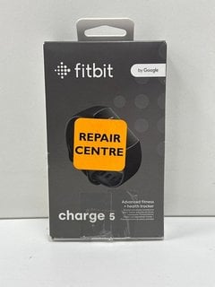 FITBIT BY GOOGLE CHARGE 5 FITNESS + HEALTH TRACKER IN GRAPHITE STAINLESS STEEL CASE & BLACK BAND: MODEL NO FB 421 (WITH BOX & ALL ACCESSORIES) [JPTM126314]