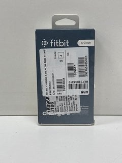 FITBIT BY GOOGLE CHARGE 5 FITNESS + HEALTH TRACKER IN PLATINUM STAINLESS STEEL CASE: MODEL NO FB 421 (WATCH FACE WITH BOX & CHARGER CABLE) [JPTM126323]