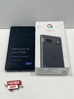 GOOGLE PIXEL 7A 128 GB SMARTPHONE IN CHARCOAL: MODEL NO GHL1X (WITH BOX) NETWORK UNLOCKED [JPTM126285]