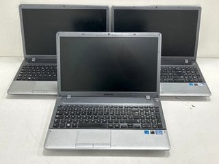 3 X SAMSUNG 15.6" SERIES 3 ESSENTIAL NOTEBOOK LAPTOPS: MODEL NO NP350V5C-A0EUK (UNIT ONLY, SPARES + REPAIRS, BIOS PASSWORD LOCKED) [JPTM125769]