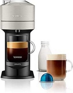 NESPRESSO VERTUO NEXT KRUPS COFFEE MACHINE (ORIGINAL RRP - £149) IN GREY: MODEL NO XN910B40 (WITH BOX & ALL ACCESSORIES) [JPTM125396]