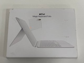 APPLE MAGIC KEYBOARD FOLIO FOR IPAD APPLE IPAD ACCESSORIES IN WHITE: MODEL NO A2695 (WITH BOX) [JPTM126175]