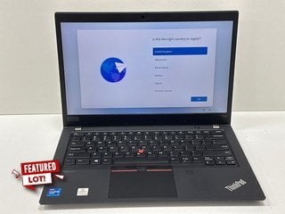 LENOVO THINKPAD P14S GEN 1 256 GB LAPTOP IN BLACK (UNIT ONLY) 11TH GEN INTEL CORE I7-1185G7 @ 3.00GHZ, 16 GB RAM, 14.0" SCREEN, NVIDIA T500 [JPTM125766]