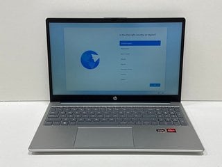 HP 15-FC0037NA 256 GB LAPTOP IN BLUE (WITH BOX & MAINS POWER CABLE) AMD RYZEN 3 7320U @ 2.40GHZ, 8 GB RAM, 15.6" SCREEN, AMD RADEON GRAPHICS [JPTM126311]