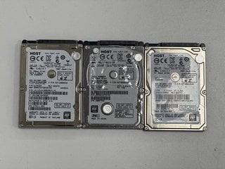 HGST HARD DRIVE: MODEL NO 5K1000-1000 & Z5K500-500 (2X 1TB & 1X 500GB) [JPTM126104]