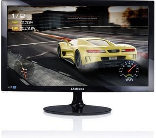 SAMSUNG 24" LED MONITOR IN BLACK GLOSS: MODEL NO LS24D330HSX/EN (WITH BOX & ALL ACCESSORIES) [JPTM125946]