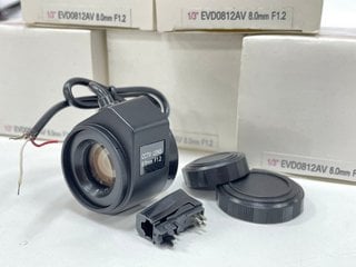 5 X 8MM F1.2 AUTO IRIS VIDEO DRIVE CS MOUNT CCTV CAMERA LENSES (ORIGINAL RRP - £239): MODEL NO CCT363 (UNUSED RETAIL) [JPTM126431]