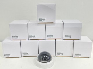 10 X DUMMY/DECOY MINI INDOOR DOME CAMERA (ORIGINAL RRP - £179) IN WHITE: MODEL NO DKY020W (UNUSED RETAIL) [JPTM126412]