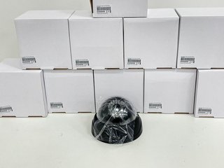 10 X DUMMY/DECOY DOME CAMERAS WITH GLOWING IR LEDS (ORIGINAL RRP - £179) IN BLACK: MODEL NO DKY030B (UNUSED RETAIL) [JPTM126428]