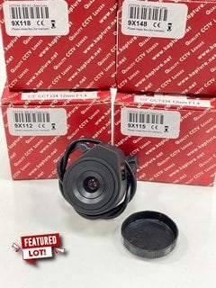 4 X 12MM F1.4 DIRECT DRIVE AUTO IRIS CS MOUNT CCTV LENSES (ORIGINAL RRP - £167): MODEL NO CCT334 (UNUSED RETAIL) [JPTM125732]