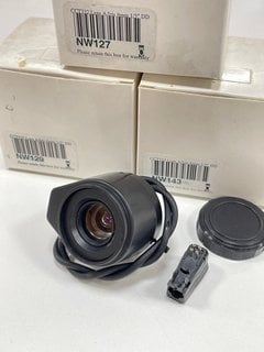 3 X 8MM F1.2 DIRECT DRIVE AUTO IRIS CS MOUNT CCTV LENSES (ORIGINAL RRP - £125): MODEL NO CCT332 (UNUSED RETAIL) [JPTM125747]