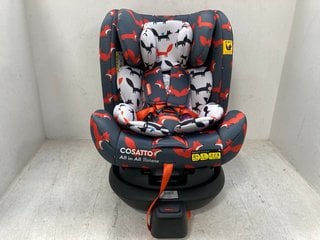 COSATTO ALL IN ALL ROTATE CAR SEAT IN CHARCOAL MISTER FOX - RRP: £149.95: LOCATION - D4