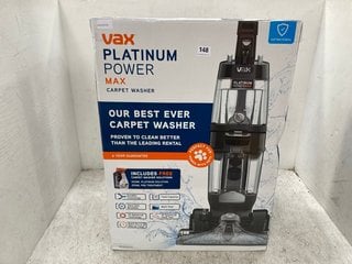 VAX PLATINUM POWER MAX CARPET WASHER - RRP £215: LOCATION - D5