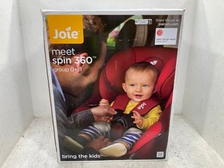 JOIE MEET SPIN 360 CAR SEAT IN GREY/BLACK - RRP £129: LOCATION - D7