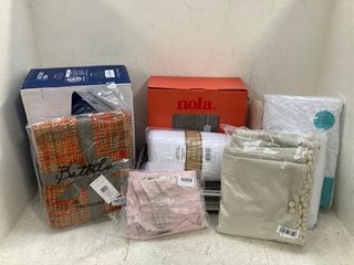 QTY OF ASSORTED HOUSEHOLD ITEMS TO INCLUDE NOLA ELECTRIC BLANKET IN GREY: LOCATION - D8