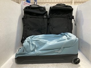 3 X TRAVEL SUITCASES TO INCLUDE THULE DURABLE 900D FABRIC WITH PFC- FREE WATER-REPELLANT FINISH: LOCATION - D10