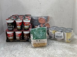 QTY OF ASSORTED CONSUMABLES TO INCLUDE QTY OF POT NOODLE BOMBAY BAD BOY BB3: DEC 24: LOCATION - D12