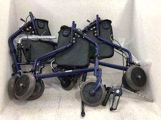 2 X DAYS ZIMMER FRAMES IN DARK BLUE: LOCATION - D17