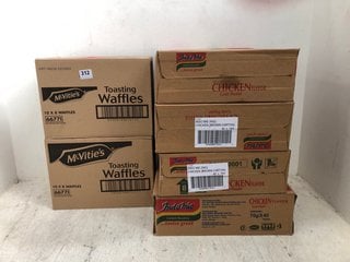 2 X BOXES OF MCVITIES TOASTING WAFFLES 10M X 8 WAFFLES BBE - 12/11/24 TO INCLUDE 4 X BOXES OF INDOMIE INSTANT NOODLES 40 X 70 G BBE 25/10/24: LOCATION - C18