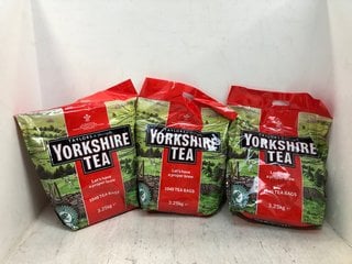 3 X YORKSHIRE TEA 1040 TEA BAGS - BBE 8/2024 (SOME ITEMS MAY BE PAST THE BBE DATE): LOCATION - C17