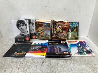 QTY OF ASSORTED BOOKS TO INCLUDE COMMANDO FOR ACTION AND ADVENTURE D-DAY FIGHT OR DIE & DOG BASIC TRAINING BY MILLER WATSON: LOCATION - C14