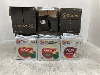 QTY OF ASSORTED COFFEE TO INCLUDE TASSIMO KENCO AMERICANO DECAF BBE - 01/04/2025 & TASSIMO COSTA COFFEE AMERICANO BBE - 11/09/2025: LOCATION - C12