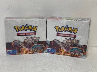 2 X POKEMON TRADING CARD GAME SCARLET & VIOLET OBSIDIAN FLAMES COMBINED RRP £244: LOCATION - BOOTH