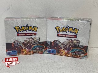 2 X POKEMON TRADING CARD GAME SCARLET & VIOLET OBSIDIAN FLAMES COMBINED RRP £244: LOCATION - BOOTH