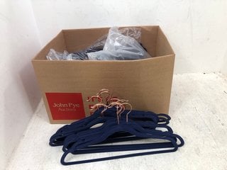 QTY OF ASSORTED COATHANGERS TO INCLUDE TEBERY 10 PACK SUPER GRIPPY HANGERS: LOCATION - C10