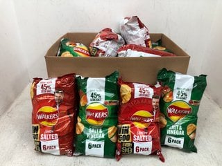 QTY OF WALKERS CRISPS TO INCLUDE WALKERS READY SALTED BBE 5/10/24: LOCATION - C10