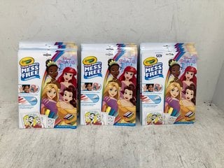 QTY OF CRAYOLA DISNEY PRINCESS COLOUR WONDER MESS FREE COLOURING SETS: LOCATION - C8