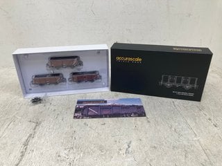 ACCURASCALE TRIPLE PACK MINERAL WAGON BR 21T MDV 1:76.2/00 SCALE MODEL: LOCATION - C7