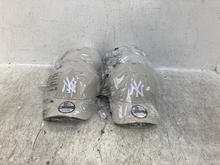 6 X NEW ERA 9FORTY ADJUSTABLE CAPS IN SAND: LOCATION - C4