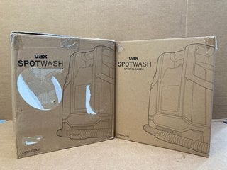 2 X VAX SPOTWASH SPOT CARPET CLEANERS: LOCATION - B1